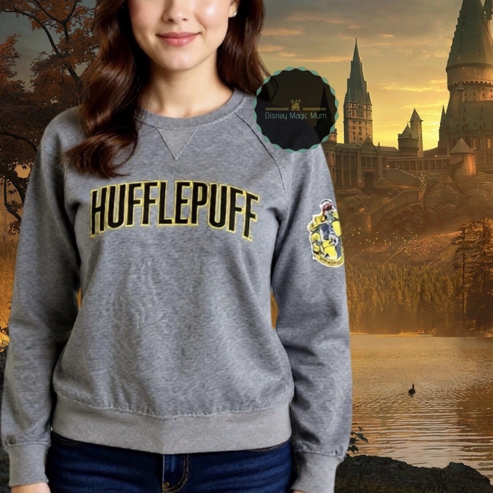 UNIVERSAL STUDIO Harry Potter Hufflepuff Crewneck Sweatshirt M Medium NWOT $100